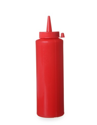 Bottiglie dosatrici - Capacità 0.35 Lt. - Colore Rosso - mm Ø 55 x 205