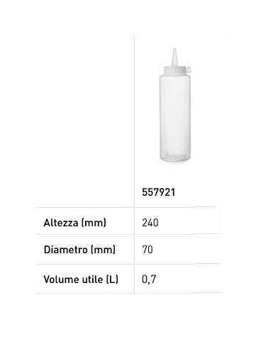 Botellas dosificadoras - Capacidad 0,7 Lt. -...