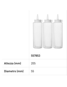 Tris de botellas dosificadoras - Capacidad 0,35 -... 2