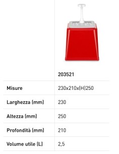 Dispenser 2.5 liter with 20 ml dosage red color 2
