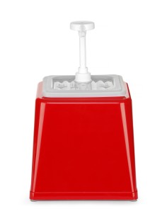 Dispensador de 2,5 litros con dosificación de 20 ml color rojo