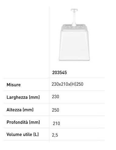 Dispensador de salsas con bomba - Blanco -...