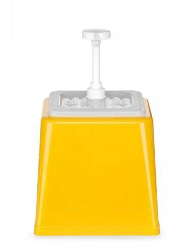 Dispensador de 2,5 litros con dosificación de 20 ml color amarillo