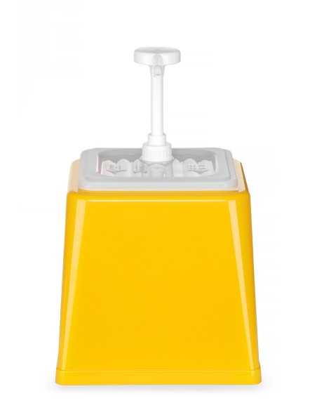 Dispensador de 2,5 litros con dosificación de 20 ml color amarillo