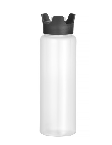 Bottiglia dosatrice per salse - Antigoccia - Trasparente - Speciale tappo erogatore - mm Ø 50 x 160h