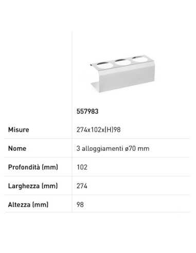 Soporte dispensador - Para dispensadores Ø mm...
