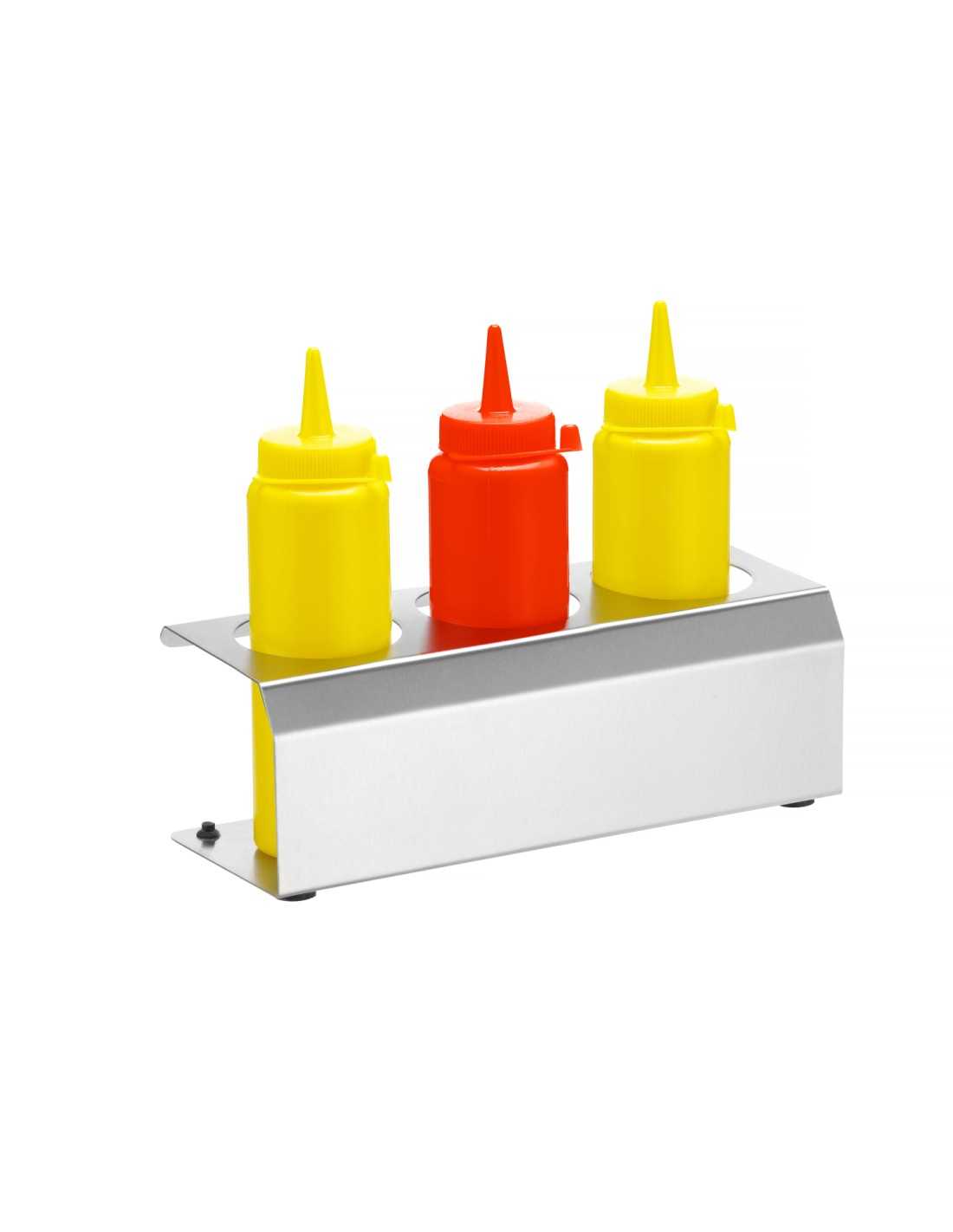 Supporto per dispenser - Per dispenser da Ø mm 57 - 3 alloggiamenti - mm 229 x 90 x 78h