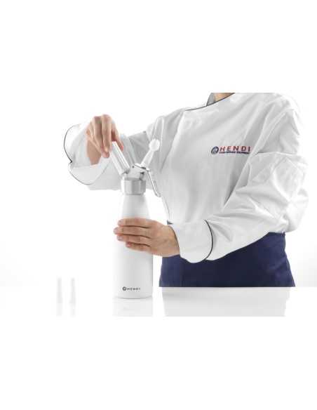 Kitchen Line cream siphon - Capacity Lt. 0.5 - In white aluminum - Ø mm 80 x 260h