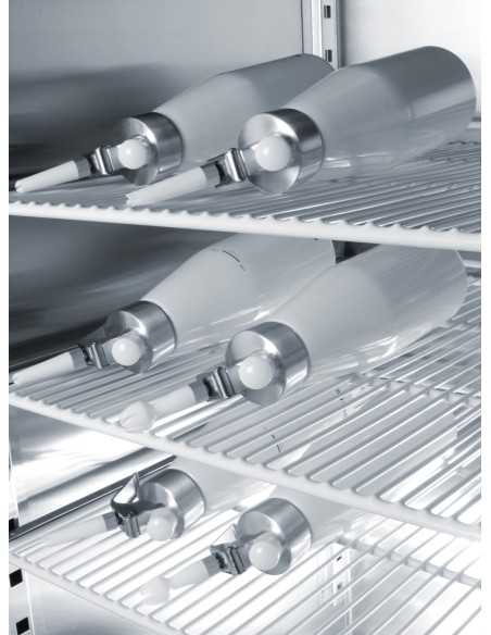 Sifón crema Kitchen Line - Capacidad Lt. 0,5 - En aluminio blanco - Ø mm 80 x 260h
