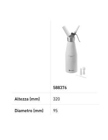 Sifone per panna Kitchen Line - Capacità Lt....