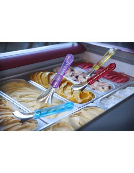 Spatola per gelato - Blu - Impugnatura in Tritan - Larghezza mm 260