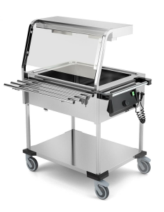 Carro térmico - Lámparas halógenas - Capacidad 2 x GN 1/1... 2