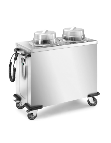 Plate distribution trolley - Heated - Capacity...