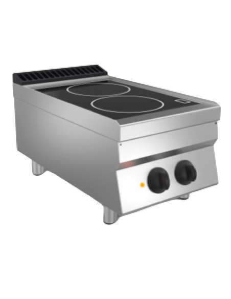Glass-ceramic kitchen - N.2 cooking areas - Power 5 kw - Triphase - cm 40 x 70 x 29.5 h