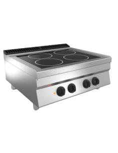 Glass-ceramic kitchen - N.4 cooking areas - Power 10 kw -...