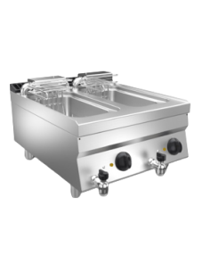 Electric fryer - Tank capacity 10+10 l - Three-phase -...