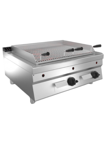 Parrilla de piedra de lava - Alimentación gas -...