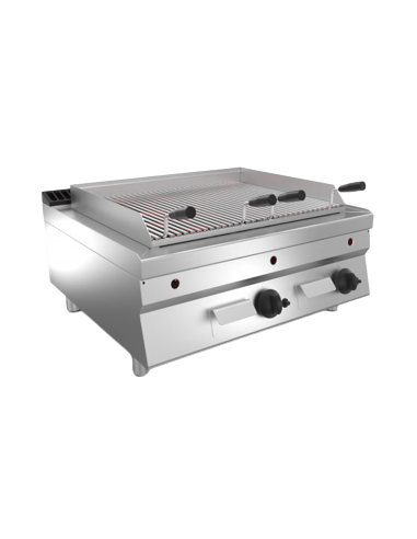 Parrilla de piedra de lava - Alimentación gas -...