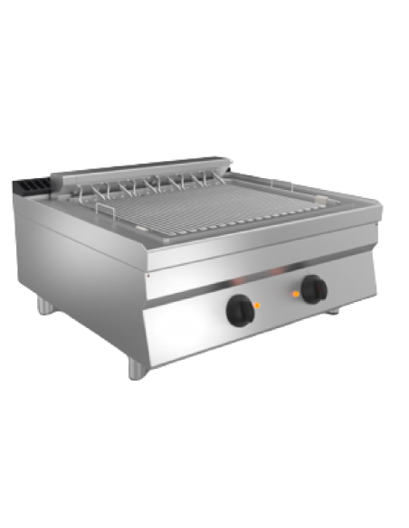 Electric grill - Three-phase power supply - Dimensions 80 x 70 x 29.5 h cm