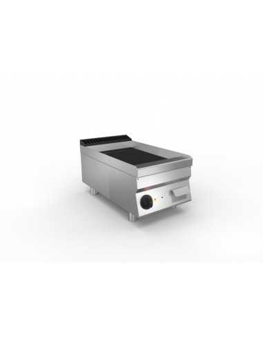 Electric fry top - Counter top - Smooth chromed...