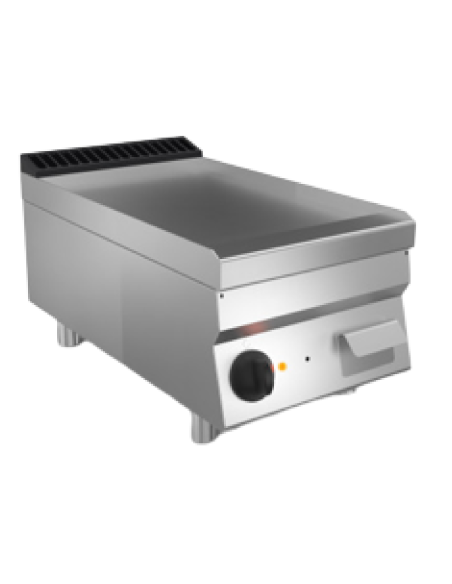 Fry top elettrico - Da banco - Piastra liscia acciaio inox - Trifase - cm 40 x 70 x 29.5 h
