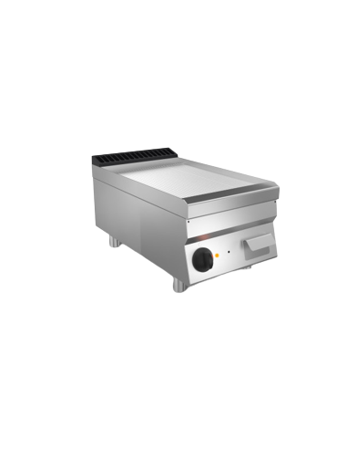 Fry top elettrico - Da banco - Piastra rigata...