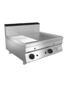 Fry top a gas - Da banco - Piastra 1/3 rigata 2/3 liscia...
