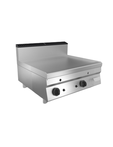 Gas fry top - Counter top - Smooth stainless...