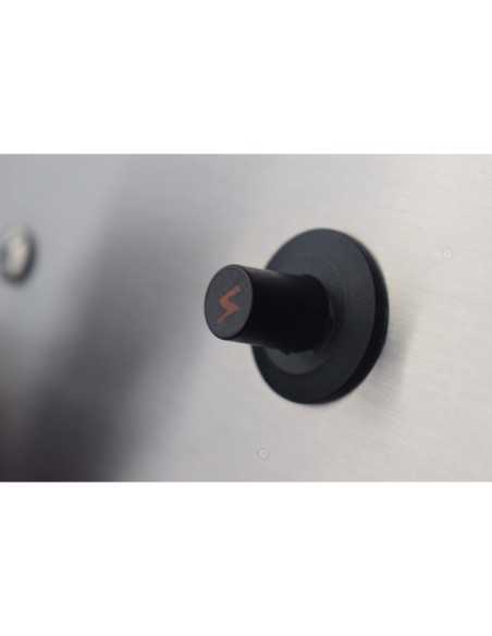 Fry top a gas- Da banco - Piastra liscia cromata - Dimensioni cm 40 x 70 x 29.5 h