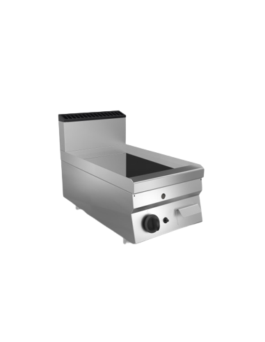 Gas fry top - Counter top - Smooth chromed...