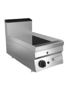 Fry Top a gas - Encimera - Placa cromada lisa -...