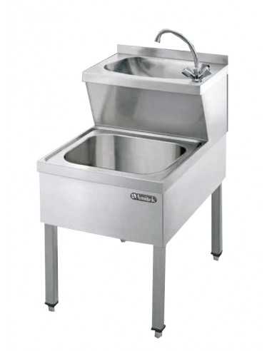 Lavamani - Acciaio inox AISI304 - Con gambe -...