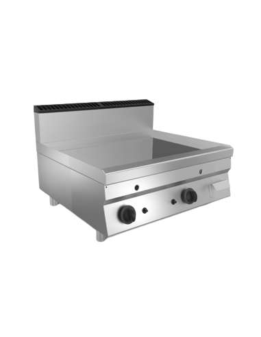Gas fry top - Counter top - Smooth chromed...