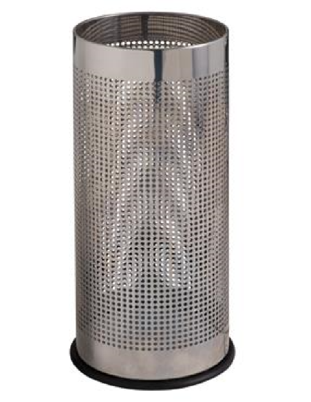 Umbrella stand - Perforated - Stainless steel - Dimensions cm Ø 24 x 60 h