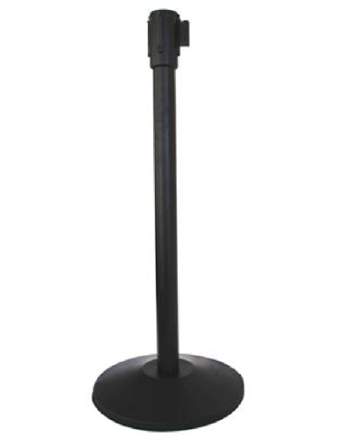 Column with ribbon - Black color - 2 m ribbon - Height 90 cm