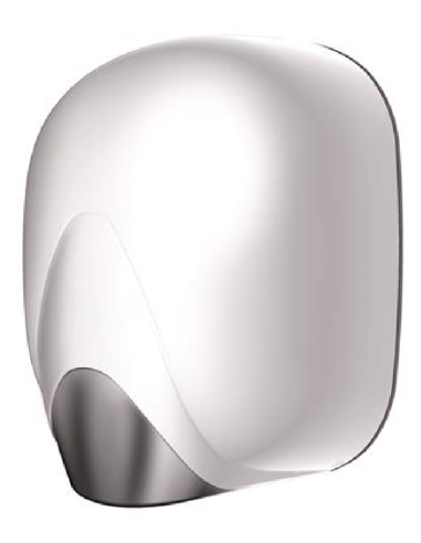 White hand dryer in ABS 1100W
