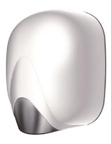 Secamanos blanco en ABS 1100W
