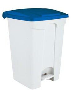 Papelera - Pedal - Tapa azul - Capacidad 45 l -... 2