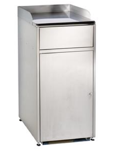 Contenitore pattumiera - Sportello basculante - Capacità 120 lt - Dimensioni cm 62 x 56 x 125 h