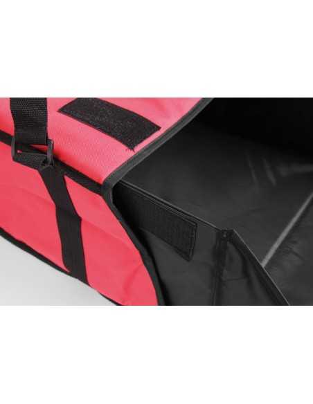 Borsa per pizza - Rossa - 4 cartoni - Termica - Dimensioni cm 46 x 46 x 21h