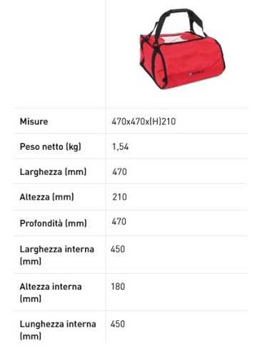 Bolsa para pizza - Roja - 4 cajas - Térmica -...