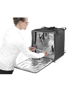 Mochila de reparto de comida - Negra - Hasta 10 cajas de... 2