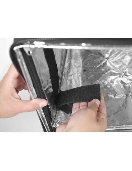 Mochila de reparto de comida - Negra - Hasta 10 cajas de pizza - Térmica - 41 x 41 x 49h cm