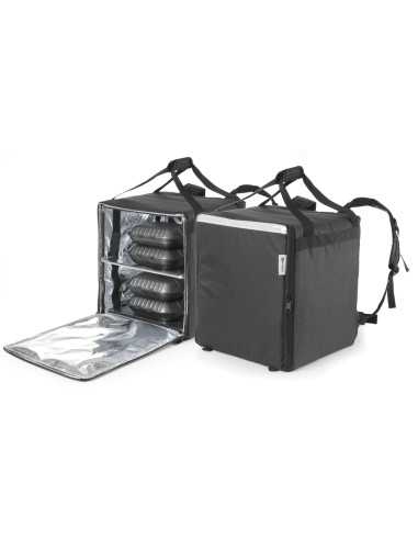 Mochila de reparto de comida - Negra - Hasta 10...