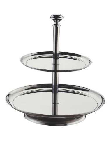Soporte para tartas de dos niveles - Acero...