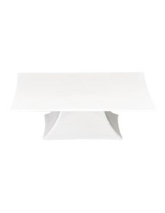 Soporte cuadrado blanco en policarbonato