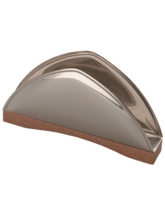 Porta tovaglioli inox/frassino - Dimensioni cm 14 x 8 2