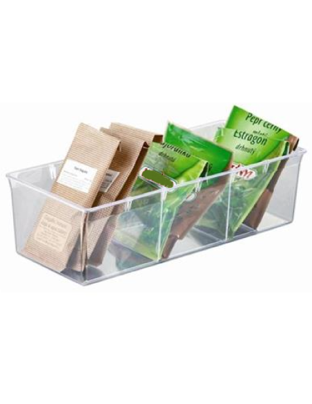 Porta bustine acrilico - Dimensioni cm 29 x 13 x 5 h