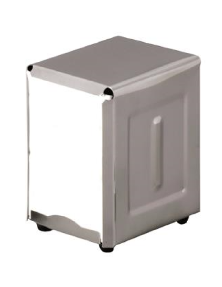 Porta tovaglioli inox - Dimensioni cm 12 x 9.5 x 14.5 h