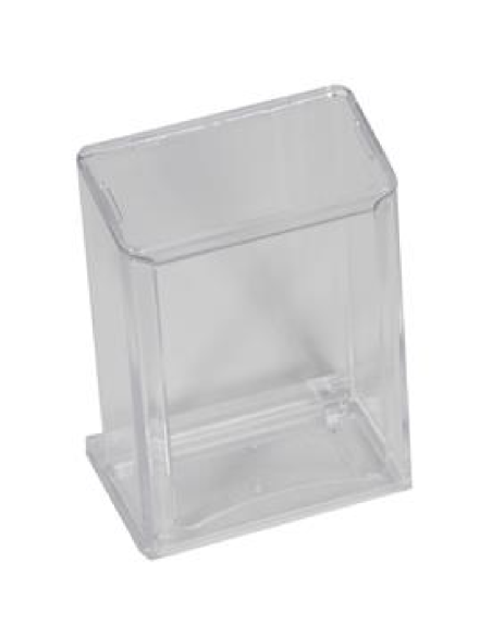 Closed napkin holder in acrylic - Dimensions cm 6.5 x 9.5 x 13 h